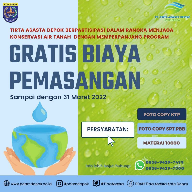 Menjadi Pelanggan Air Bersih PT Tirta Asasta Cukup Secara Daring