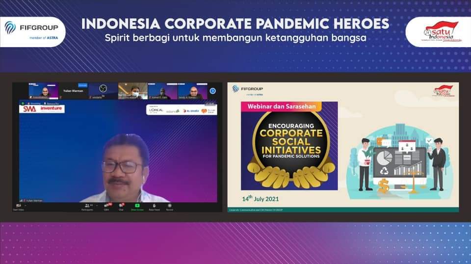 Raih Indonesia Corporate Pandemic Heroes, FIFGROUP Berkontribusi Ringankan Beban Masyarakat Sejak Pandemi Covid-19