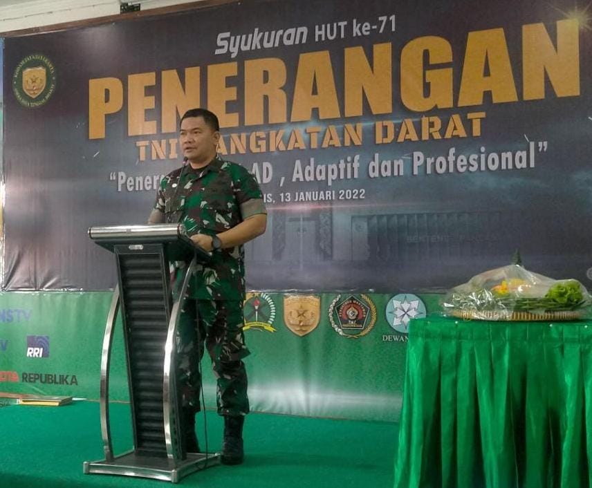 Keutuhan NKRI, HUT Ke-71 Penerangan TNI AD, Kapendam Jaya: Tingkatkan Kekompakan dalam Melaksanakan Tugas
