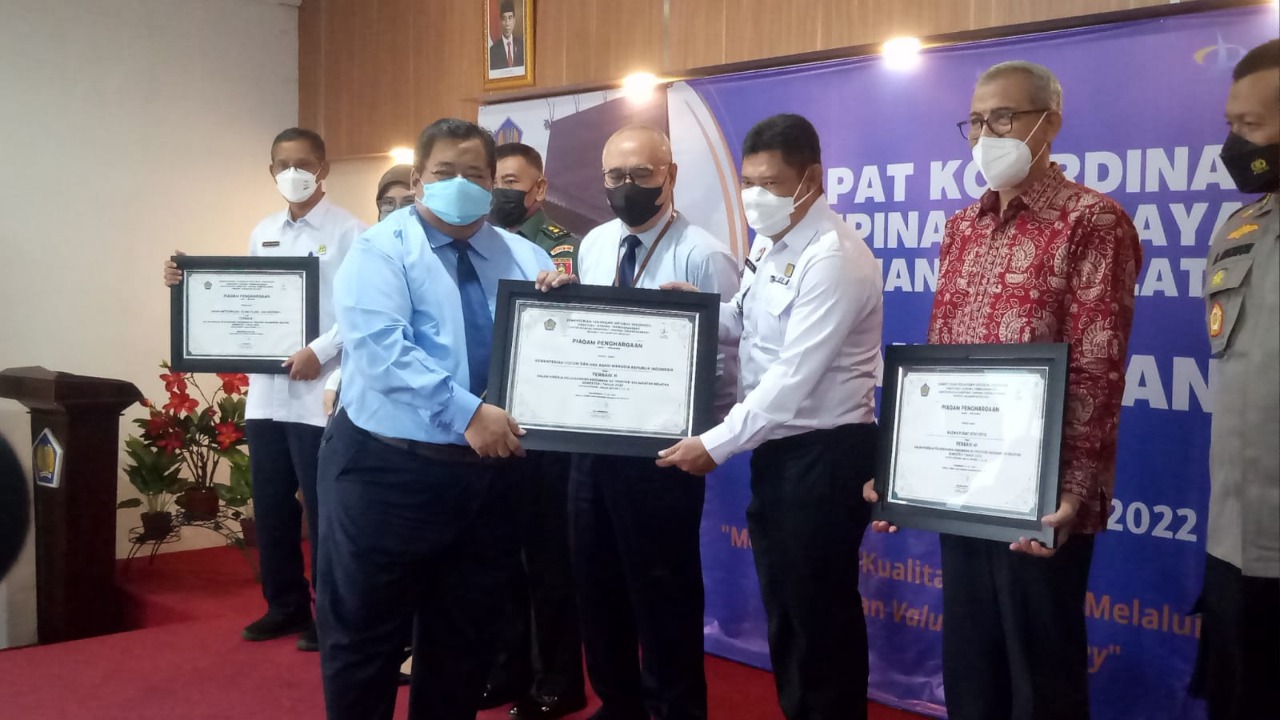 Kanwil Kemenkumham Raih 2 Penghargaan dari DJPb Provinsi Kalsel