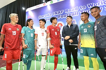 Jelang Keberangkatan Tim Nasional Garuda Indonesia, di Ajang Piala Dunia Sepakbola Amputasi