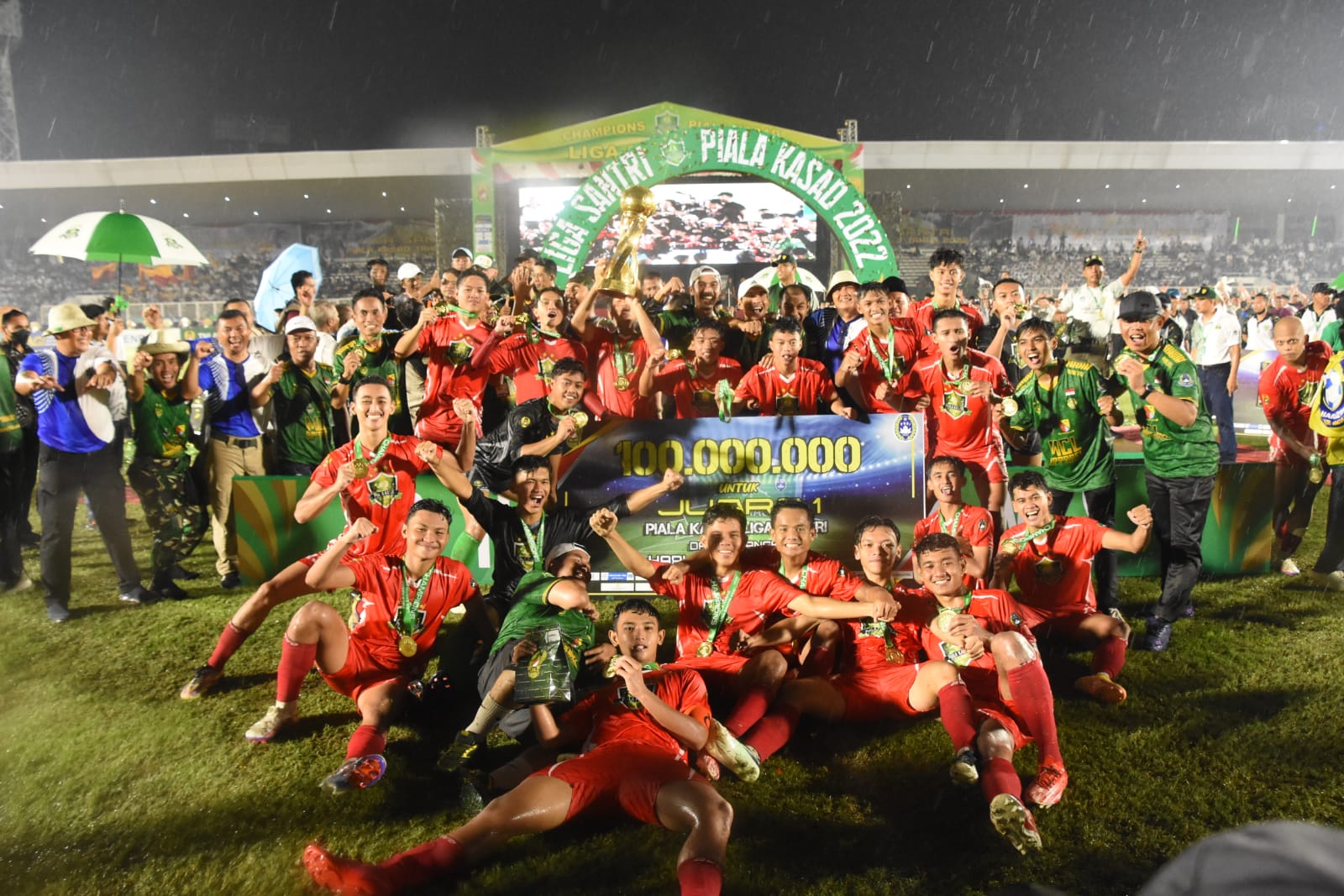 Kodam Jaya Sukseskan Turnamen Final Liga Santri Piala Kasad 2022