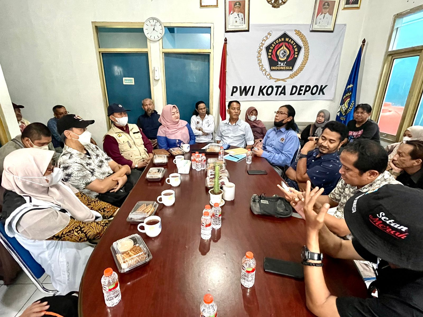 Silatuhrahmi Dinas PUPR, Kunjungi Sekretariat PWI Kota Depok