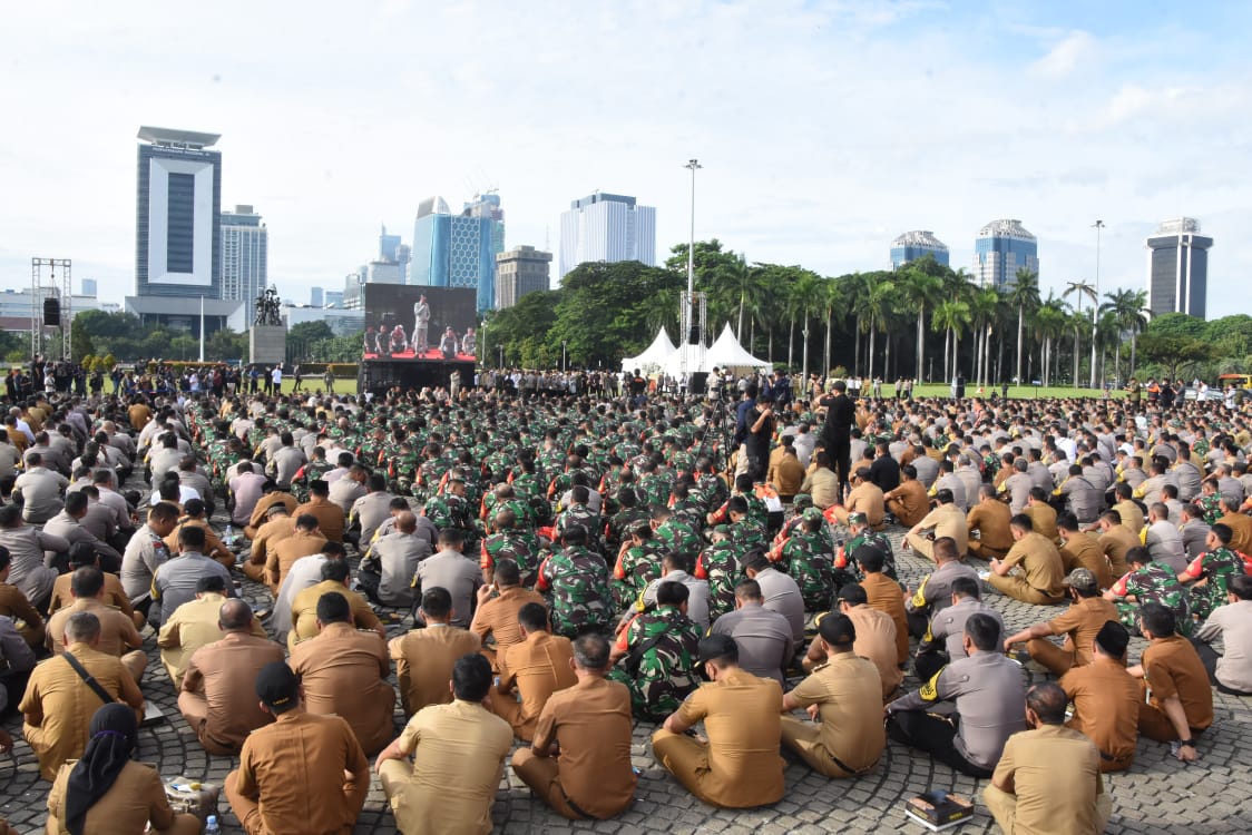 TNI – Polri dan Pemda DKI Jakarta Satukan Persepsi di Sarapan Pagi 