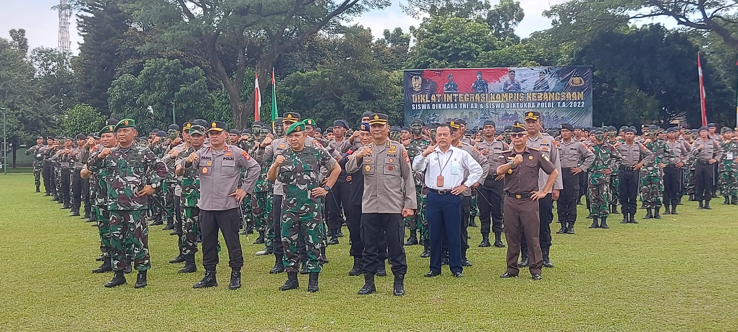 Diklat Integritas Kampus Kebangsaan Siswa Dikmaba TNI AD dan Siswa Diktukba POLRI Resmi Laksanakan