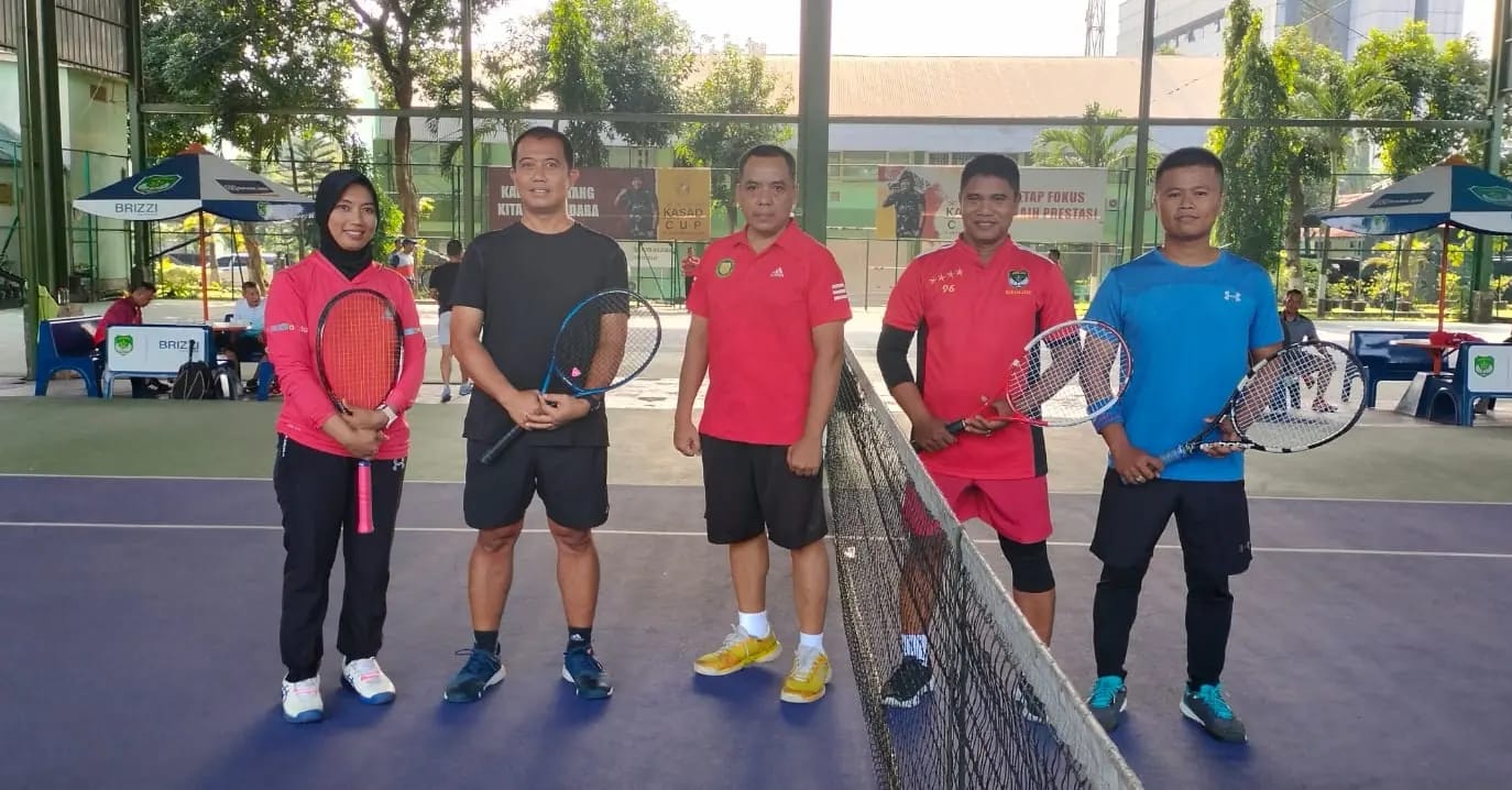 Sambut HUT Ke 73, Kodam Jaya Gelar Tenis Lapangan Antar Personel Satuan