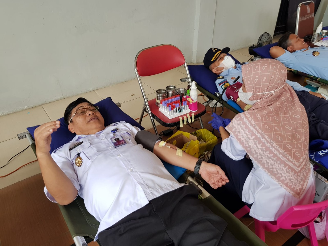 Wujudkan Kepedulian Sosial, Kanwil Kemenkumham Kalsel Donor Darah Semarakkan HBI Ke-73