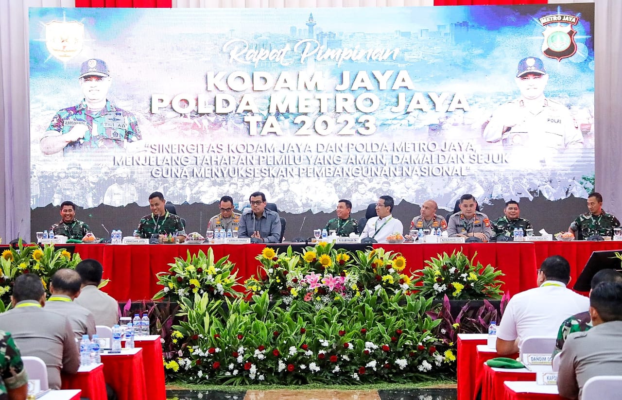 Tingkatkan Sinergitas, Kodam Jaya dan Polda Metro Jaya Gelar Rapin