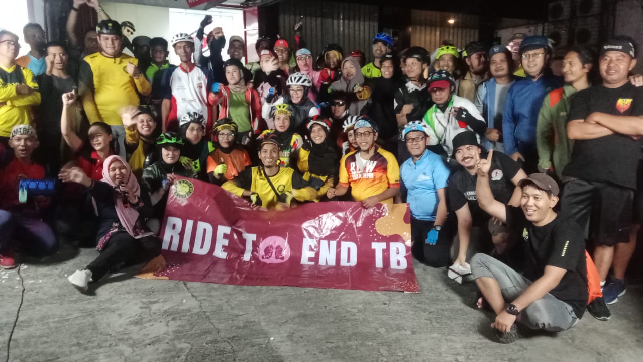 Bike to Work Kota Depok Sosialisasi Hidup Sehat Cegah TBC