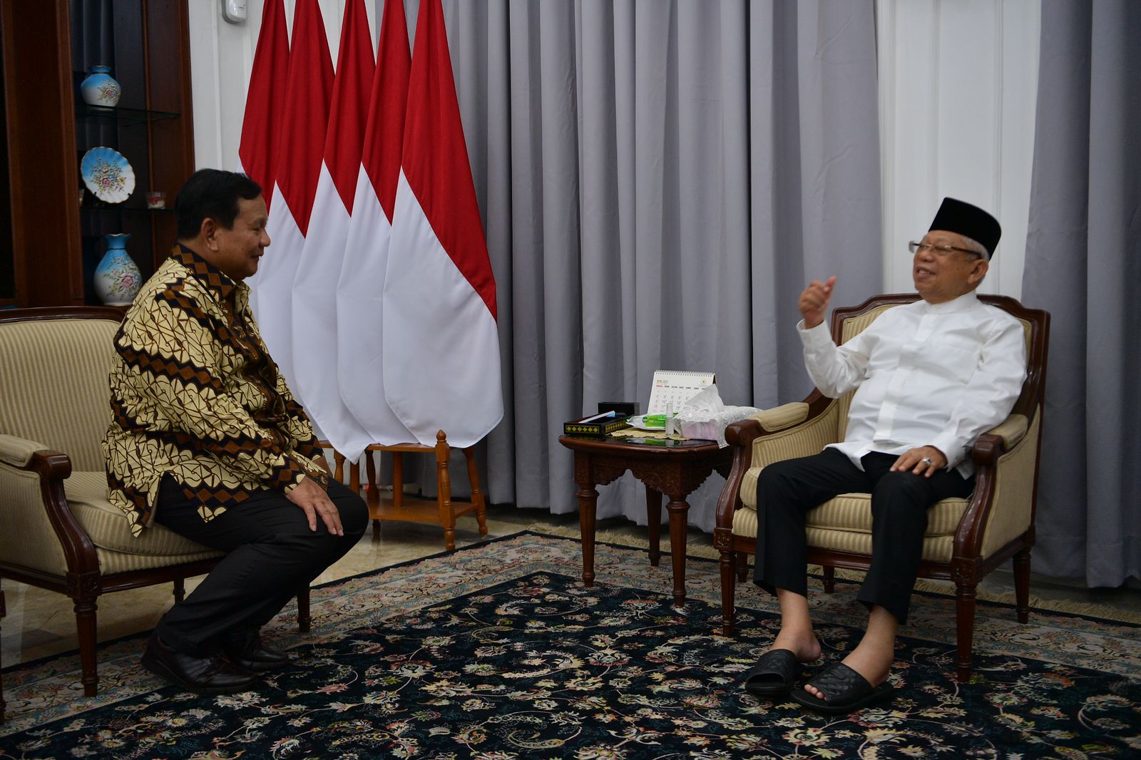 Silaturahmi Lebaran Prabowo, Kunjungi Kediaman Ma’ruf Amin