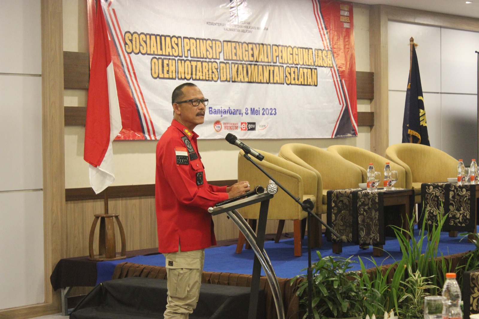 Kemenkumham Kalsel Gelar Sosialisasi Penerapan Prinsip Mengenali Pengguna Jasa oleh Notaris