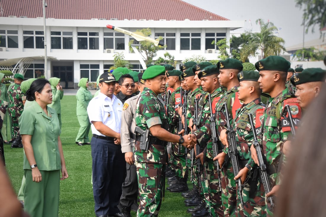 Purna Tugas Operasi, Pangdam Jaya Sambut Satgas Batalyon Mekanis 203/Arya Kemuning