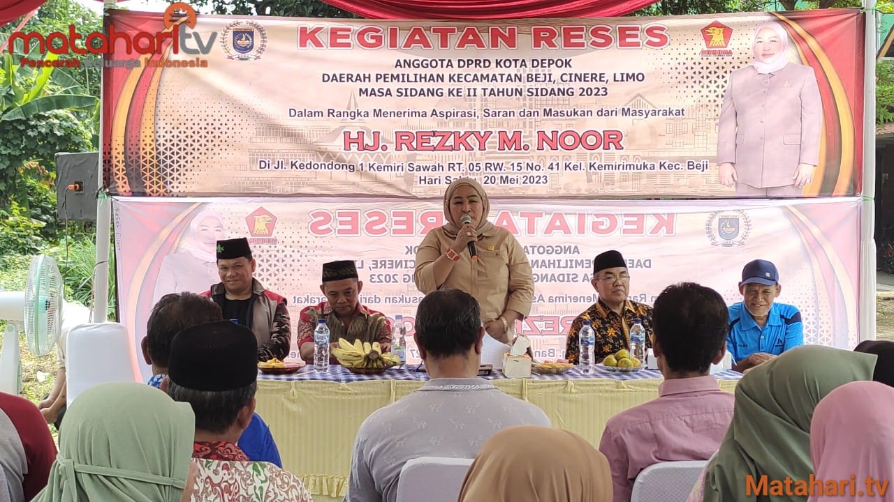 Reses Anggota DPRD Kota Depok Hj. Rezky M. Noor, Dengarkan Keluh Kesah Warga Masyarakat