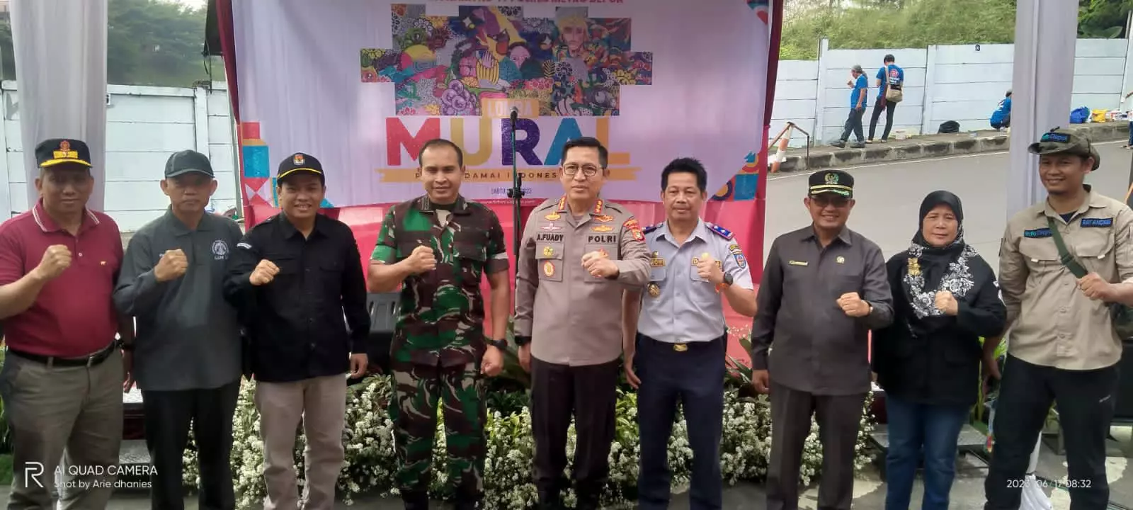Polres Metro Depok Gelar Lomba Mural, Meriahkan HUT Bhayangkara ke-77