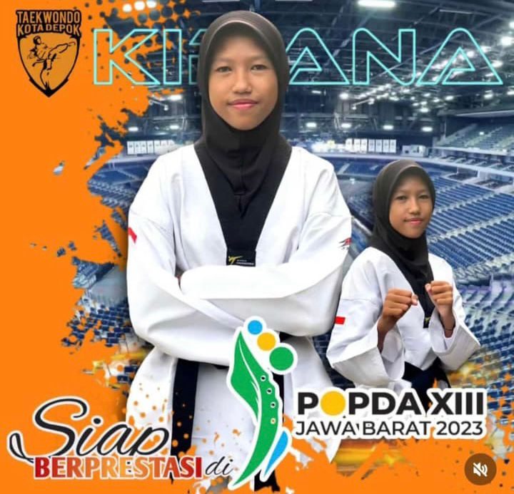 Kirana Mazidah Sofiyani Atlet Taekwondo Depok Siap Bertanding di Popda Jabar