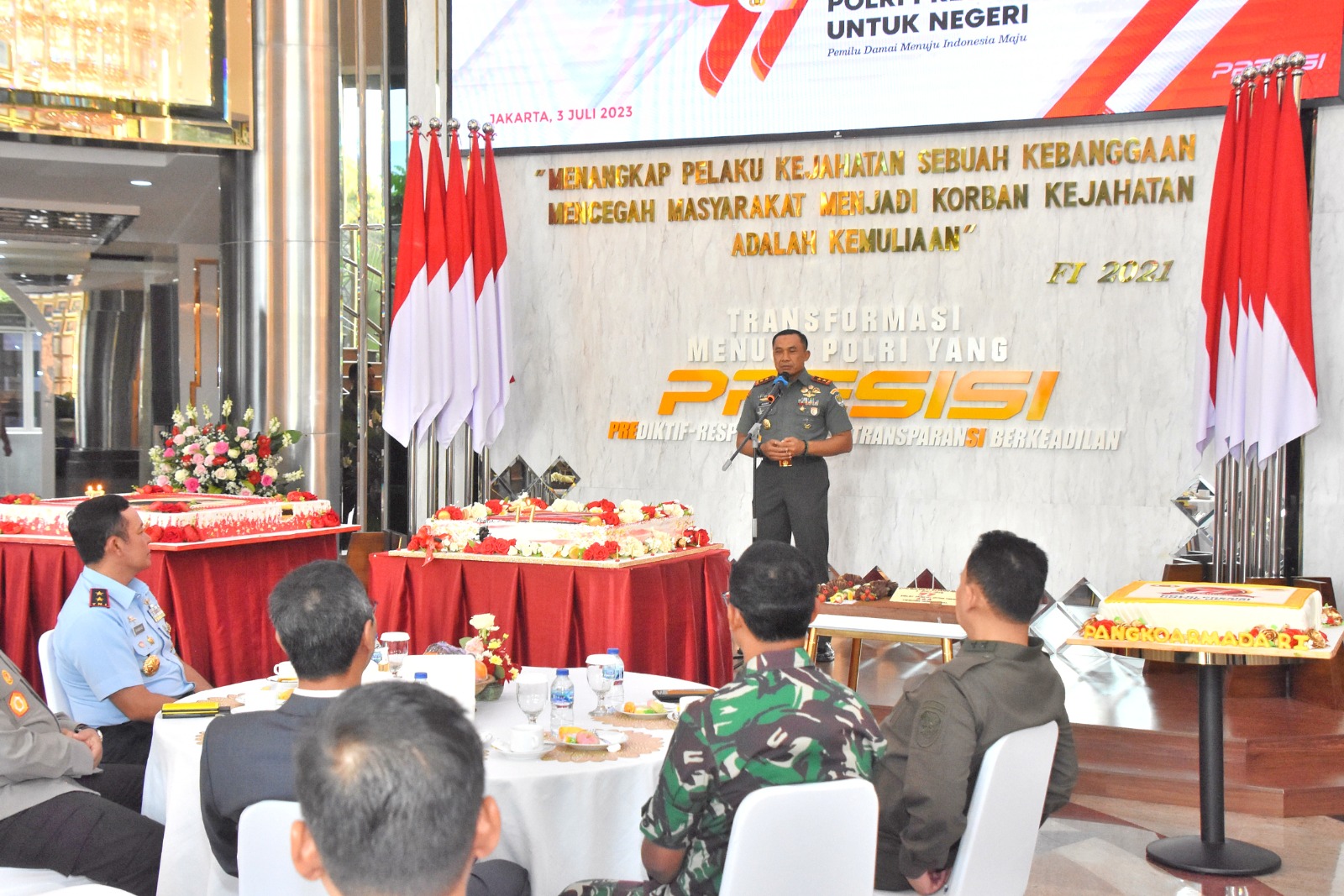 Pangdam Jaya kunjungi Polda Metro, Dalam Rangka HUT Ke-77 Bhayangkara