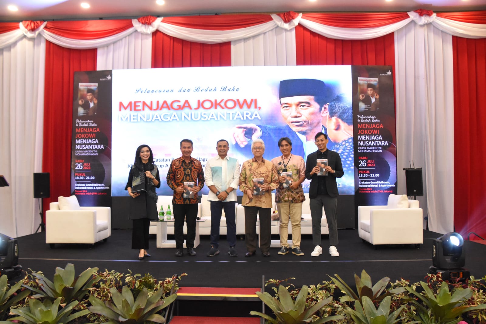 Mayjen TNI Mohamad Hasan Launching Buku “Menjaga Jokowi Menjaga Nusantara”