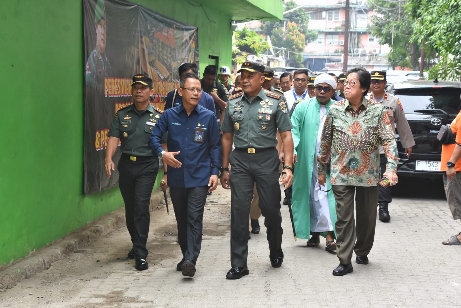 Pangdam Jaya di Peresmian Penggunaan Fasilitas Air Bersih Program Unggulan TNI AD