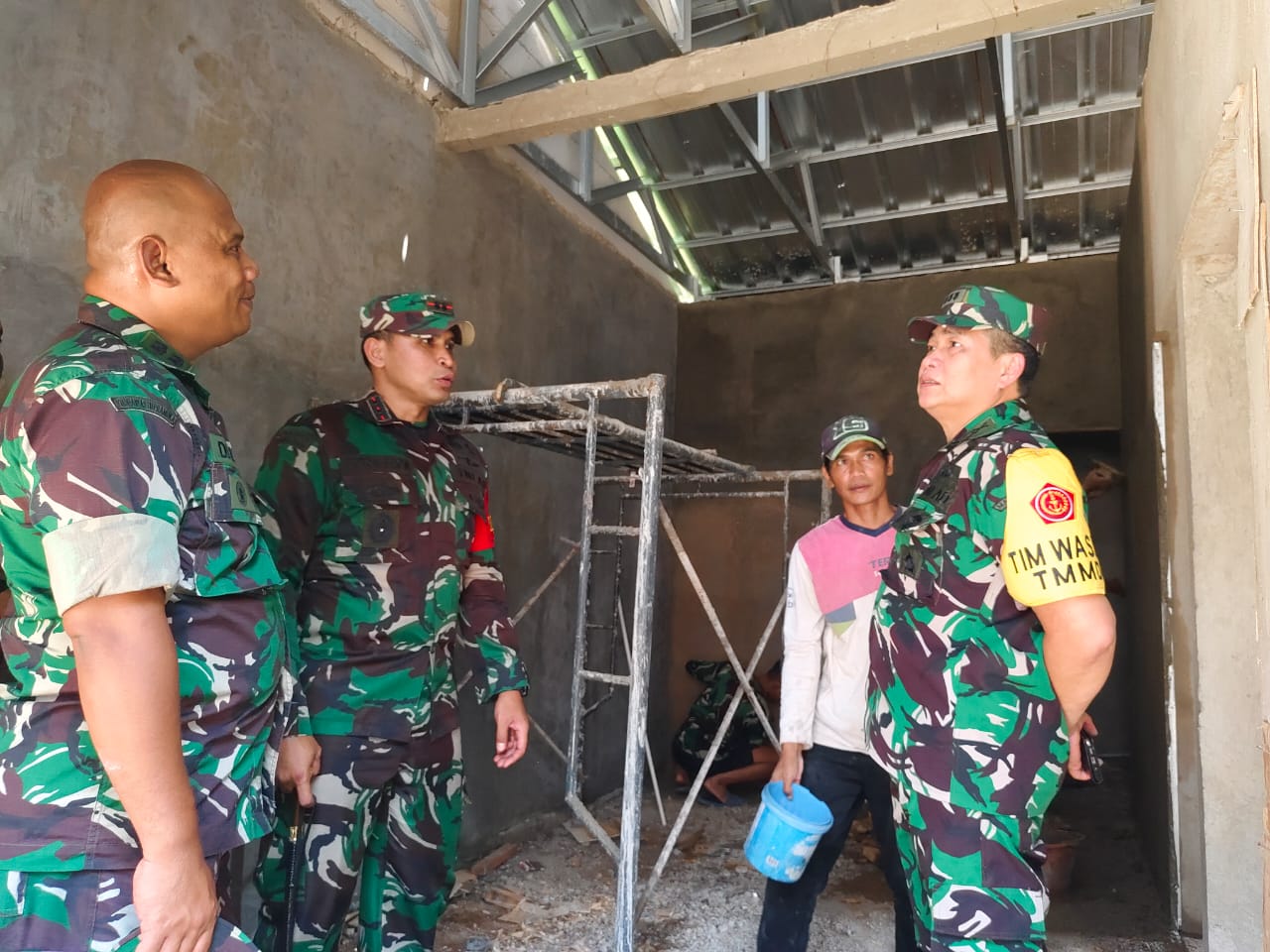 Tim Wasev Mabes TNI AD Kunjungi TMMD Ke-118 Kodim Depok