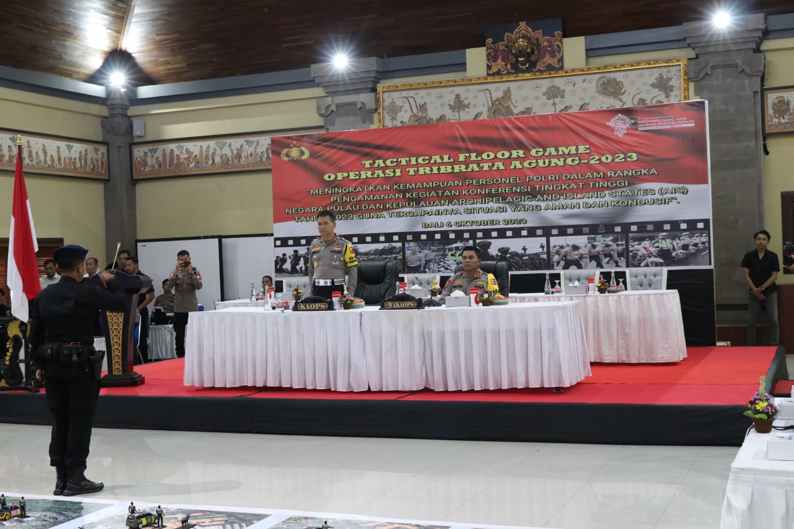 Kakorlantas Polri, Kapolda Bali Tactical Floor Game dalam KTT Archipelagic and Island State Forum