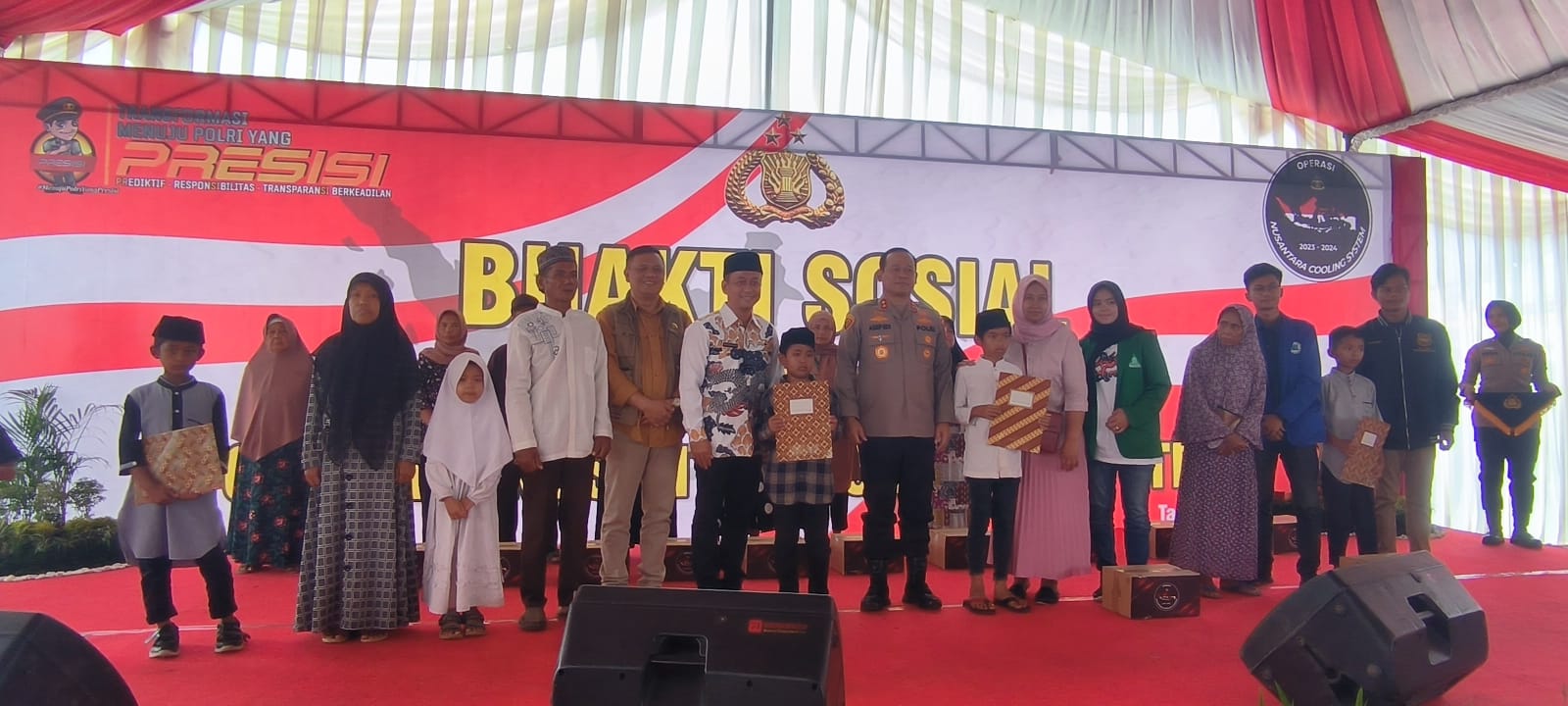 Wujudkan Pemilu Damai, Kaops Nusantara Cooling System Tebar 1.500 Paket Sembako