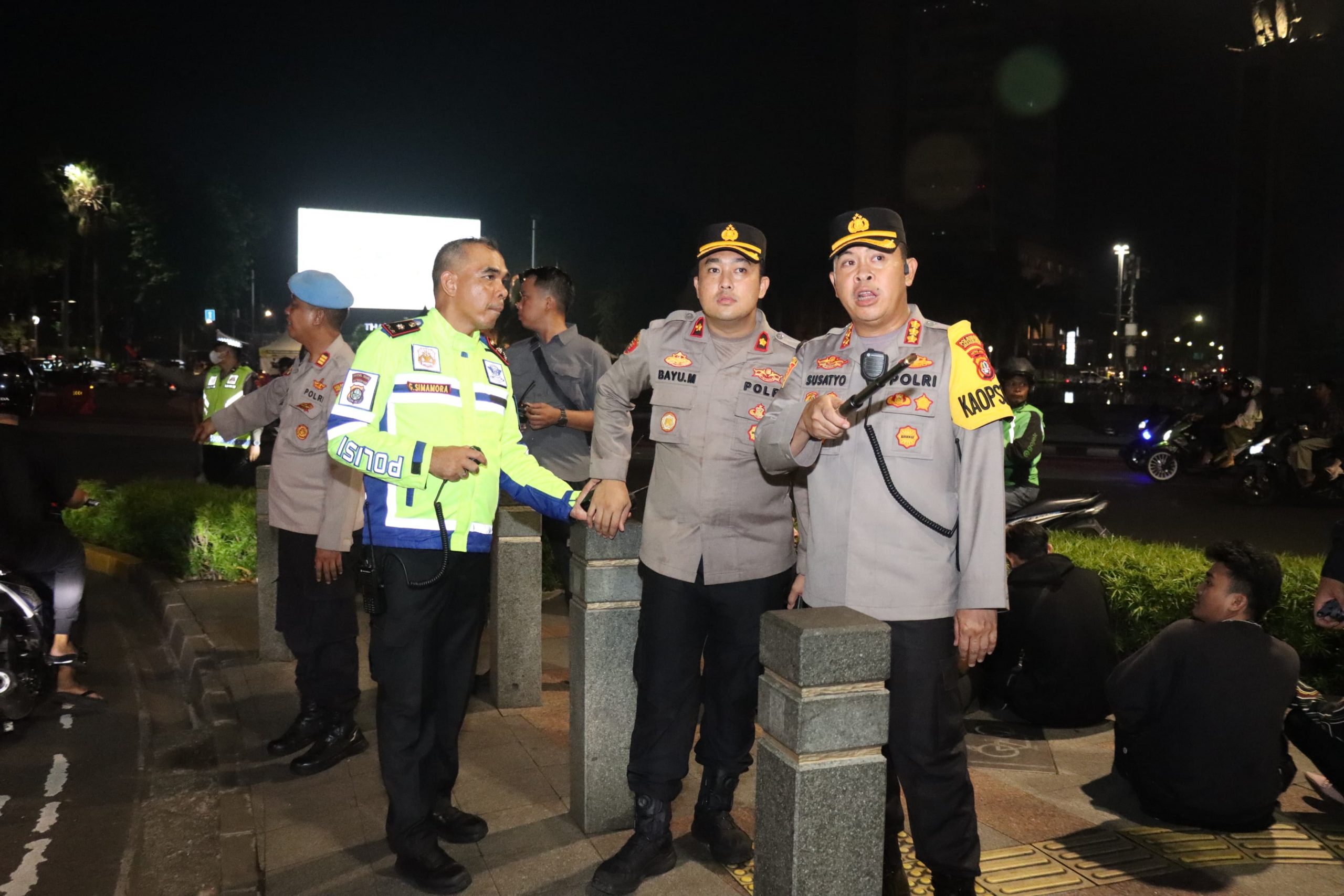 Gelar 1.181 personil Polrestro Jakpus dan Polsek jajaran Amankan Wilayah Jakarta Pusat Saat Malam Takbiran.