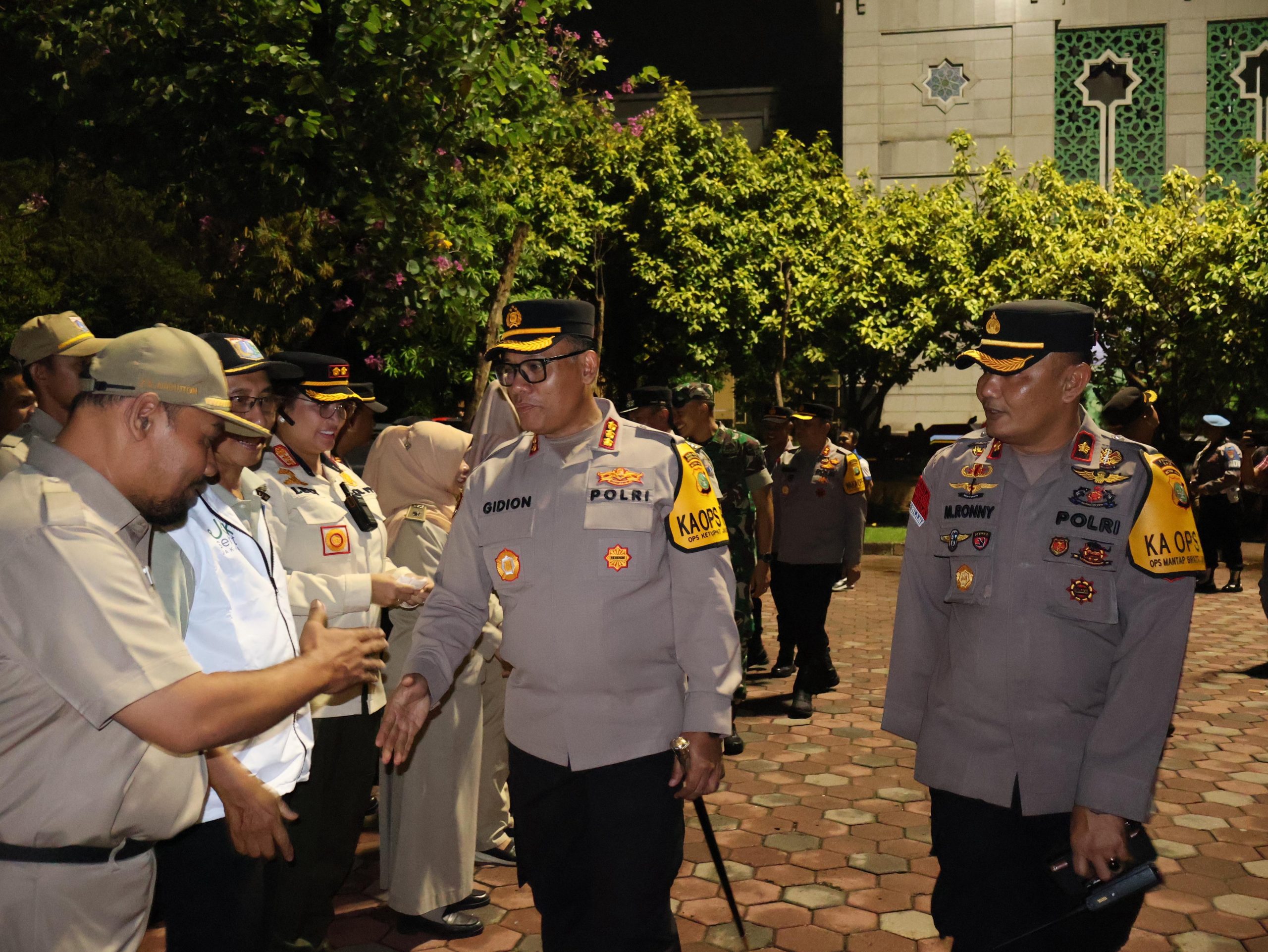 Polres Jakut Gelar Apel Pengamanan Malam Takbiran di JIC Koja