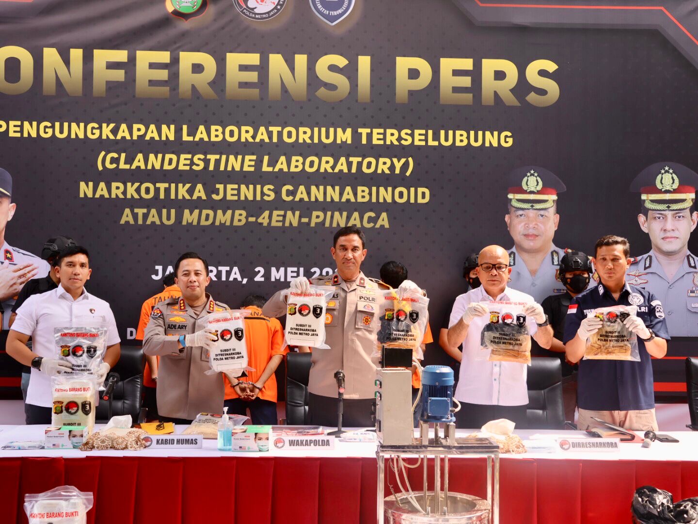 Hasil Pengungkapan Narkoba Di Sentul Bogor, Polisi Tetapkan 5 Tersangka