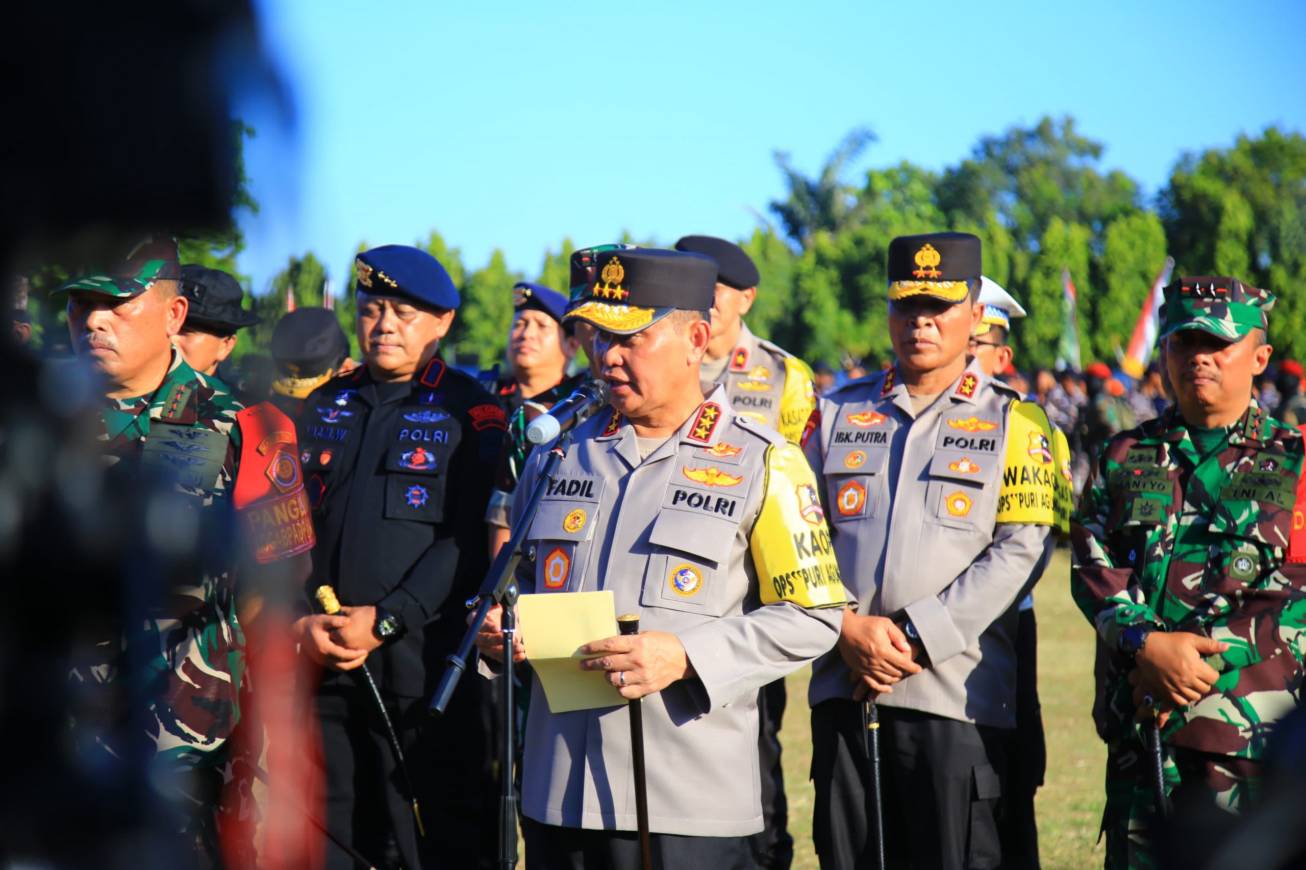 TNI-Polri Gelar Apel Pasukan Pengamanan World Water Forum Ke-10 di Bali