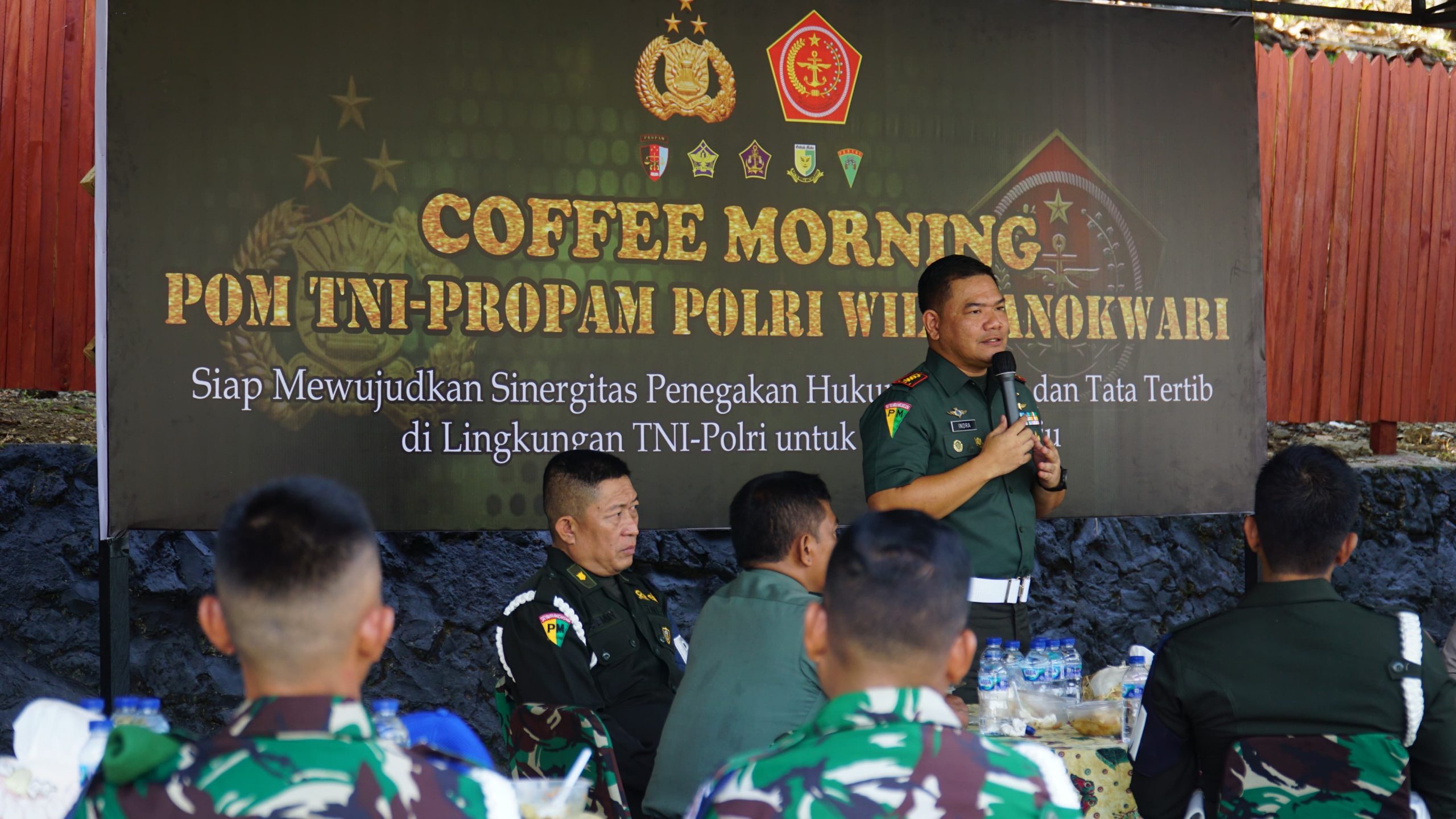 Pom TNI – Propam Polri Manokwari Gelar Coffee Morning