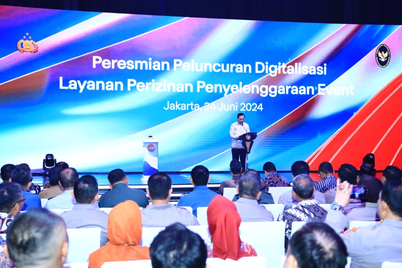 Menko Marves Apresiasi Polri Atas Peluncuran Sistem OSS Perizinan Event