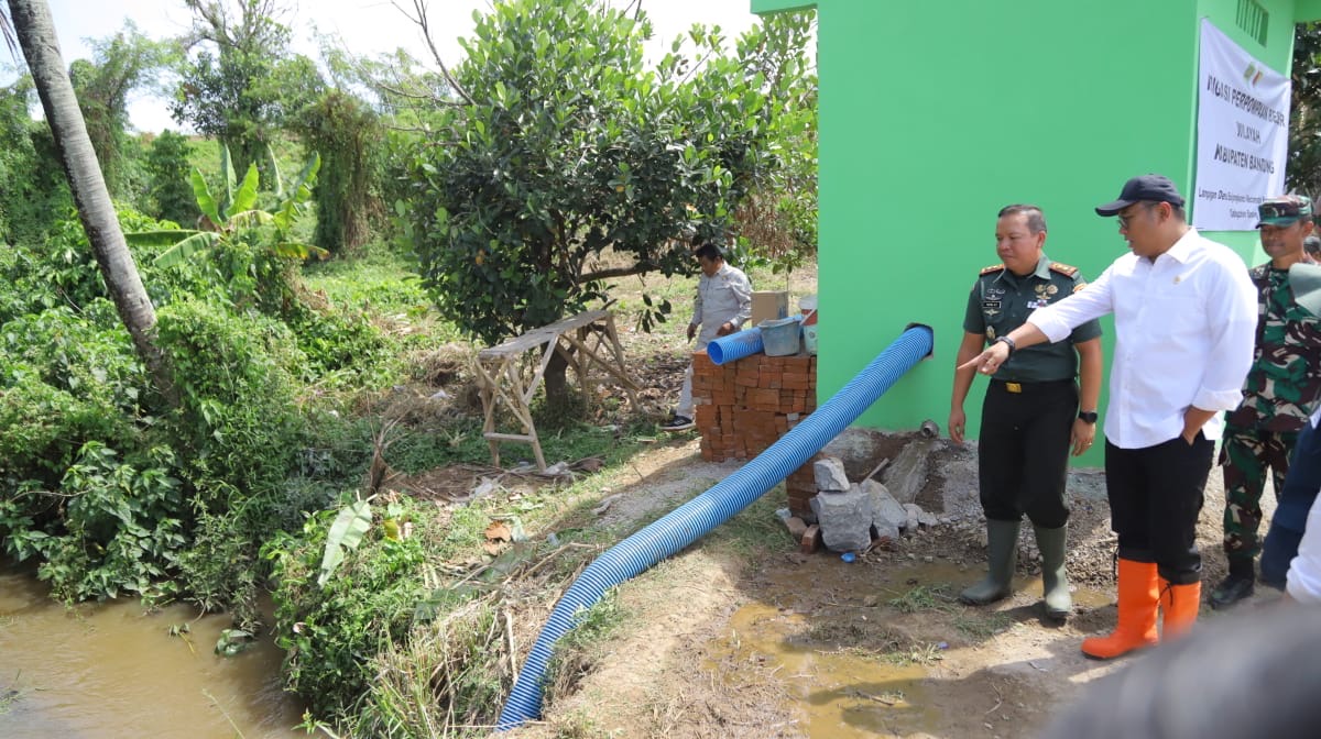 Persiapan Tanam Padi, Petani Kabupaten Lamongan Manfaatkan Pompanisasi