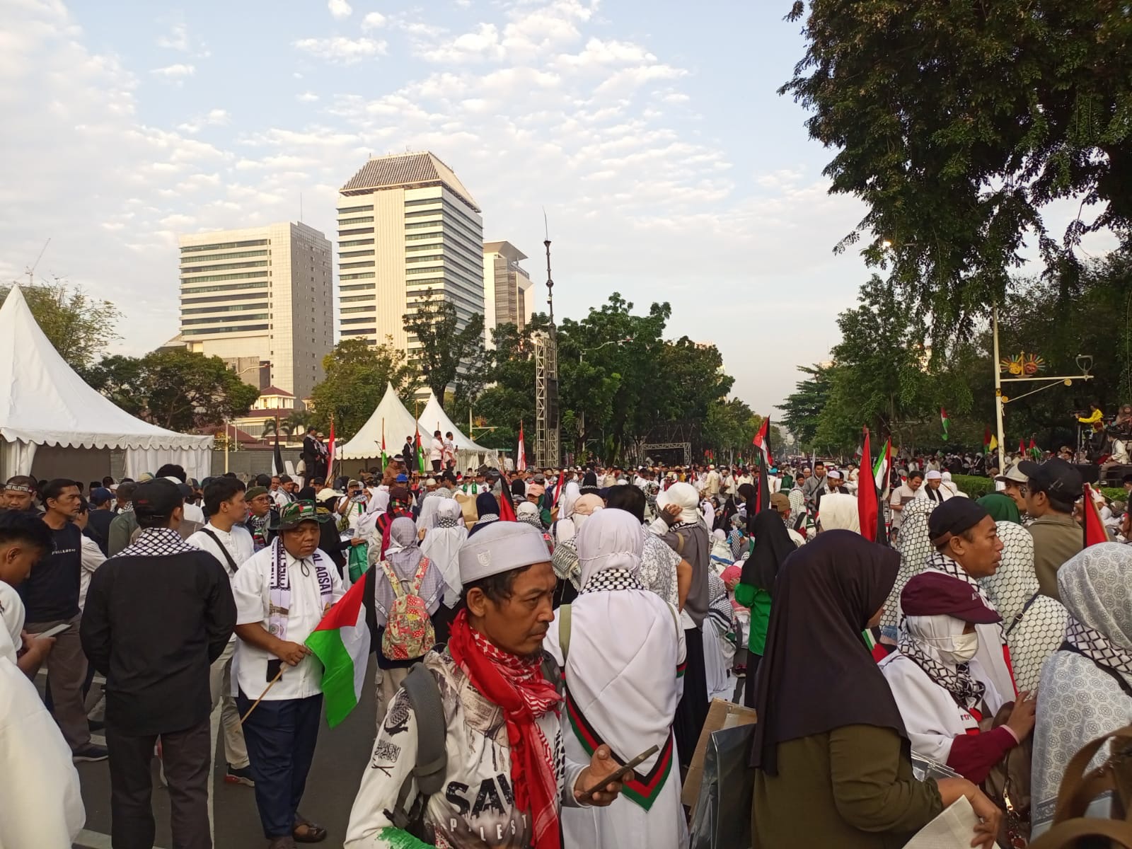 Polri Terjunkan 1.309 Personil, Amankan Aksi Aliansi Rakyat Indonesia Bela Palestina