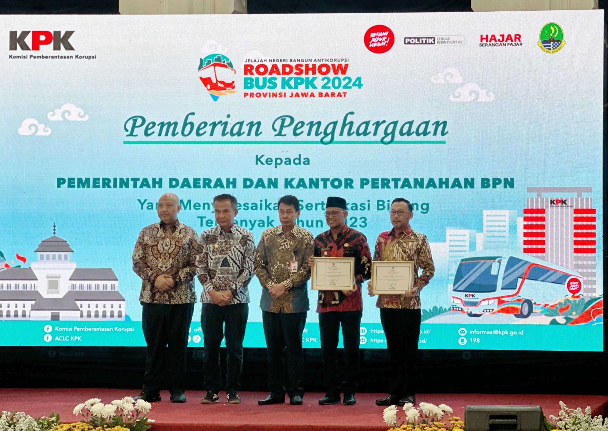 KPK Beri Penghargaan BPN Kota Depok