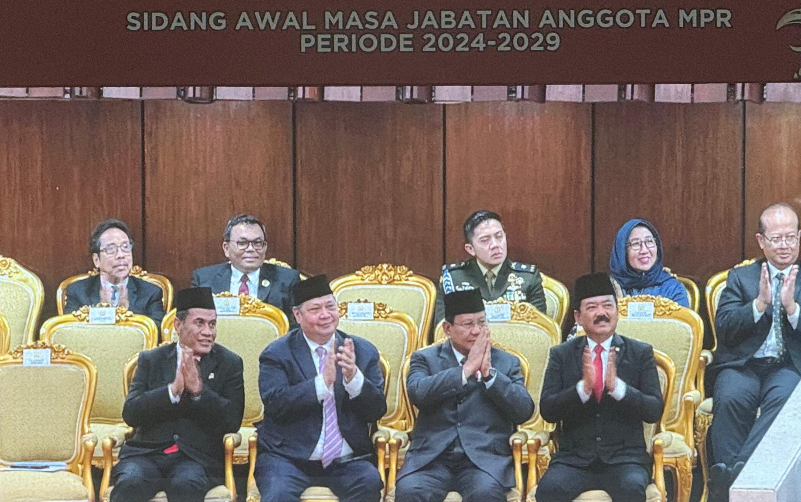 Pelantikan dan Sidang Awal Masa Jabatan Anggota DPR, MPR dan DPD Periode 2024-2029 di Hadiri Sejumlah Menteri