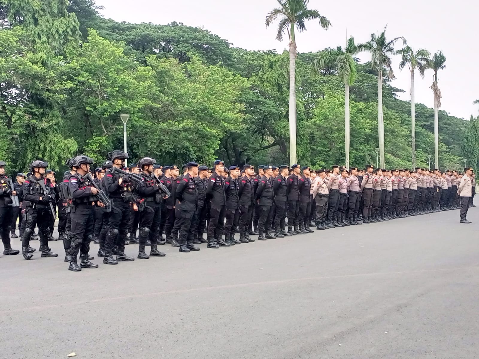 739 Personil Polri Siap Amankan Aksi Dari Front Persaudaraan Islam (FPI) di Kedubes AS