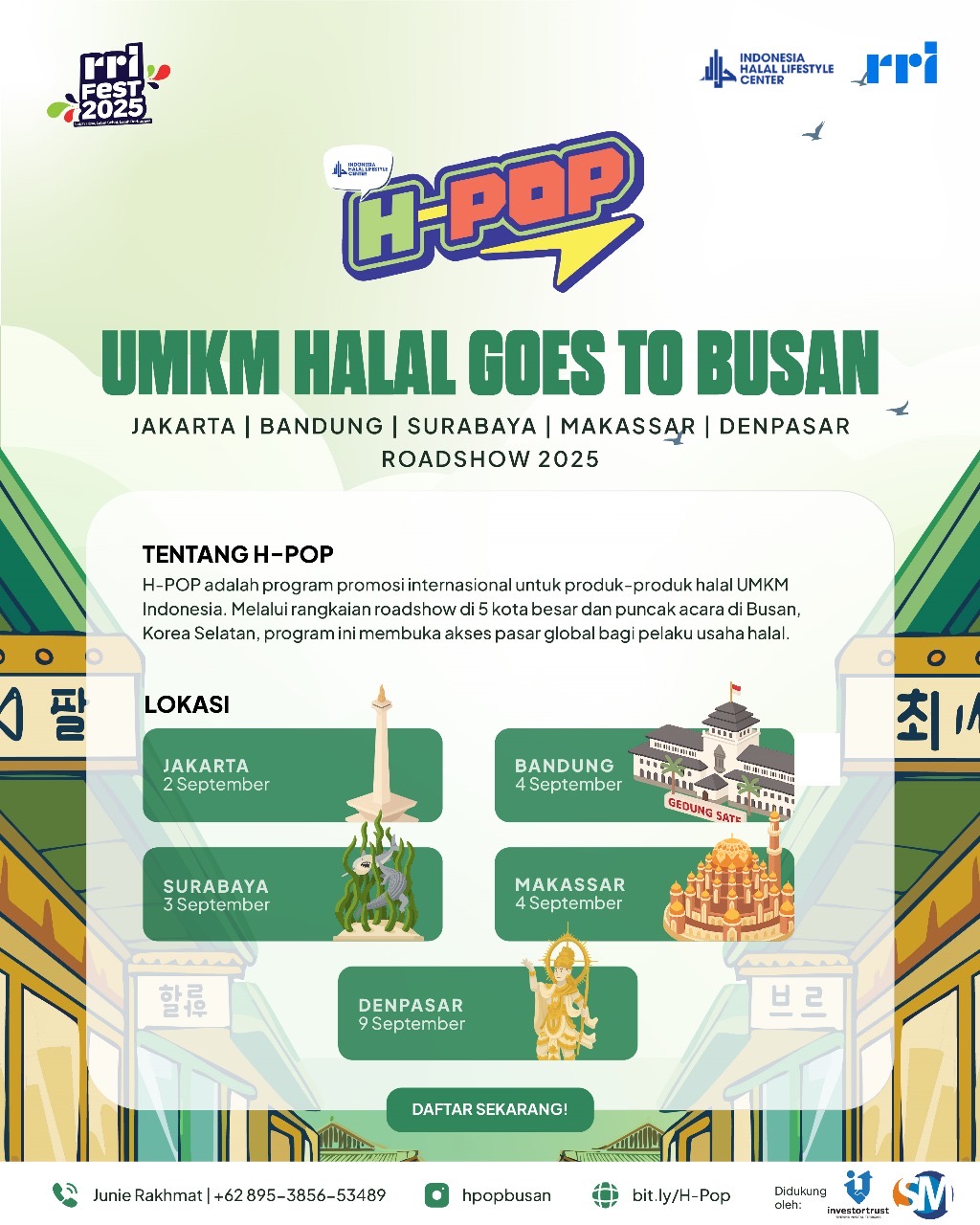 Kolaborasi RRI-IHLC Lahirkan “H-POP: Halal Goes to Busan”, Siap Antar Produk Halal Indonesia ke Korea Selatan