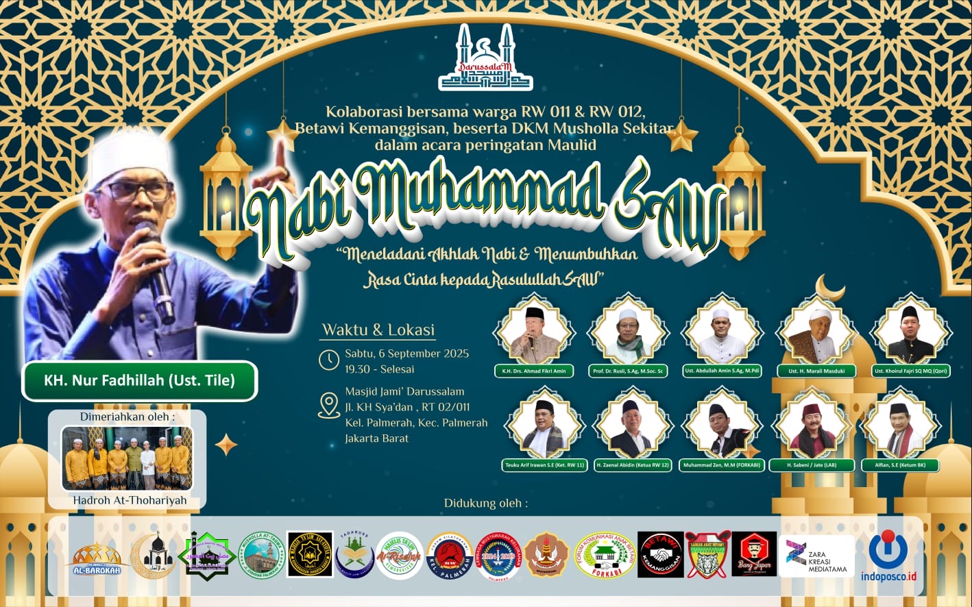 Hadir di Kemanggisan, Ustaz Tile Isi Peringatan Maulid Nabi Malam Minggu Ini Hadir di Kemanggisan, Ustaz Tile Isi Peringatan Maulid Nabi Malam Minggu Ini