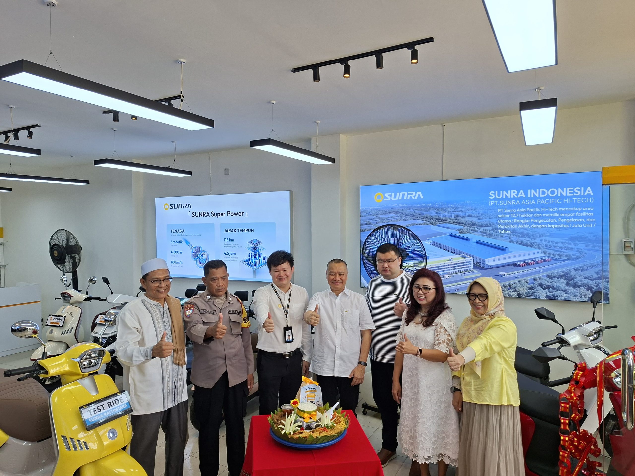 SUNRA Resmi Hadir di Samarinda, Dorong Era Kendaraan Listrik Ramah Lingkungan di Kaltimtara