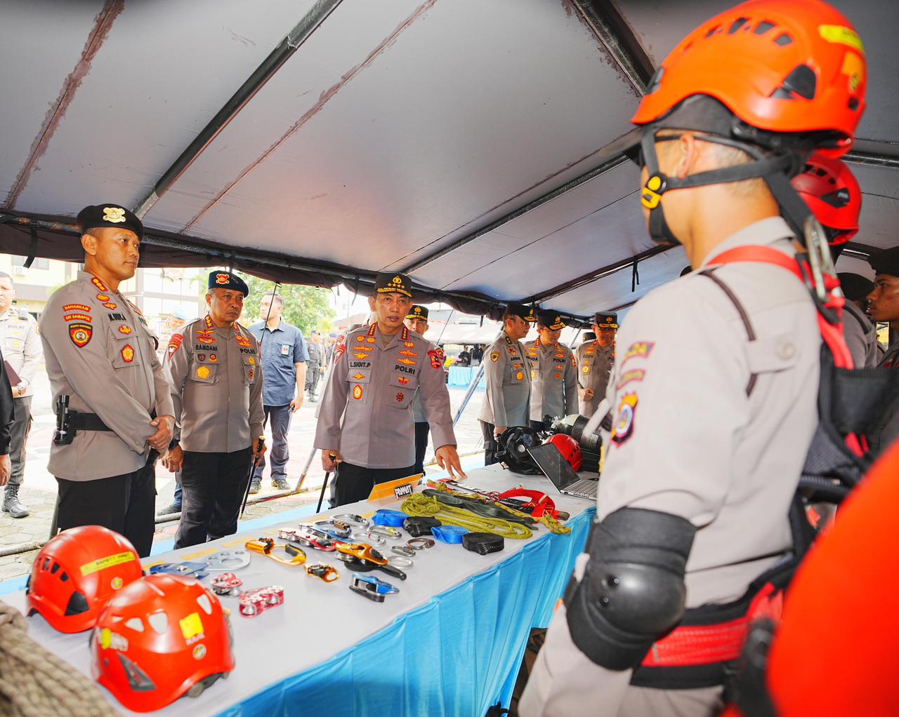 Kapolri Cek Langsung Personel-Sarpras Polda DIY, Pastikan Siap Hadapi Potensi Bencana