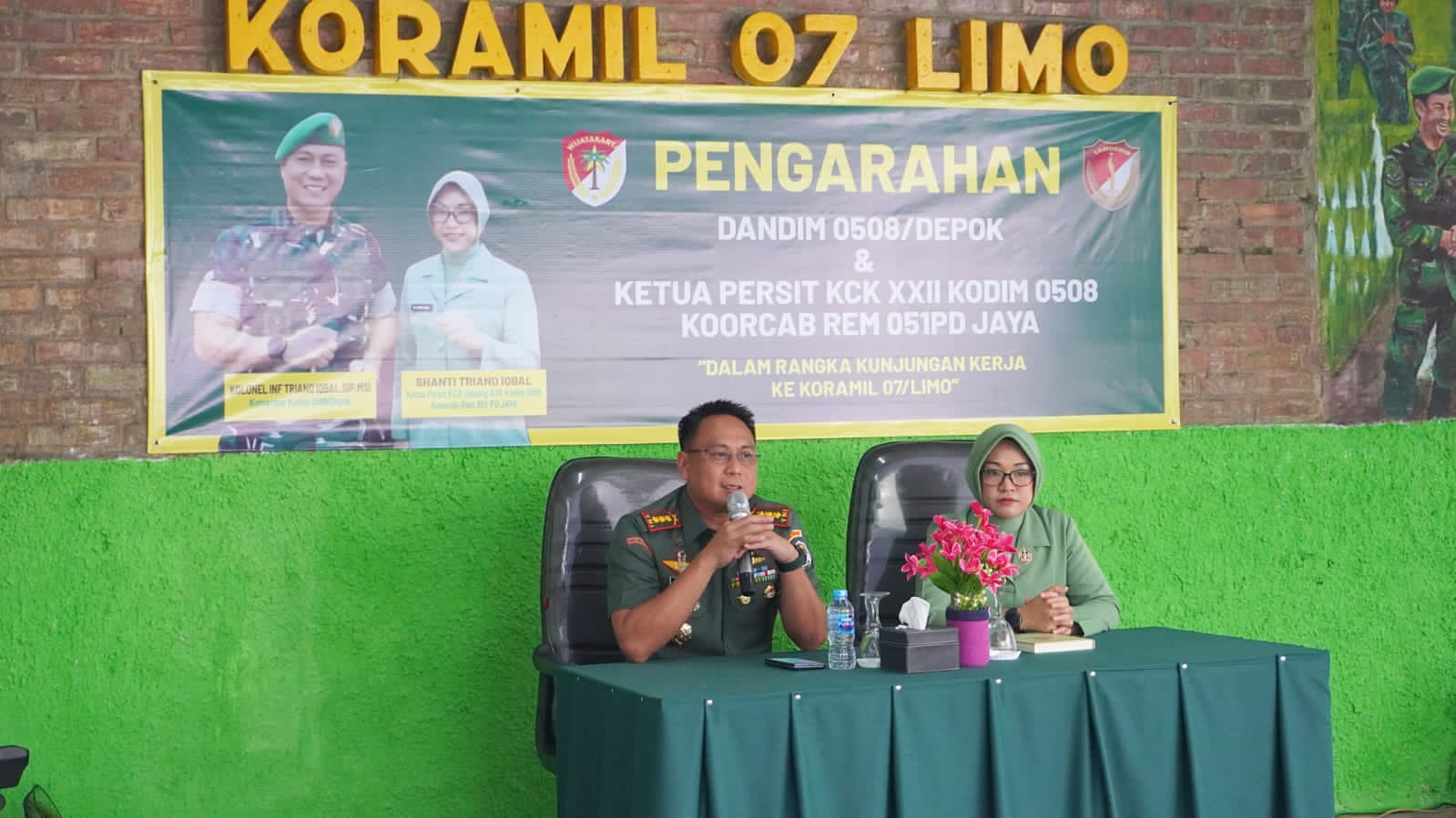 Kunjungan Kerja Dandim 0508/Depok di Koramil 07/Limo, Kolonel Iqbal Tekankan Profesionalisme dan Disiplin Prajurit