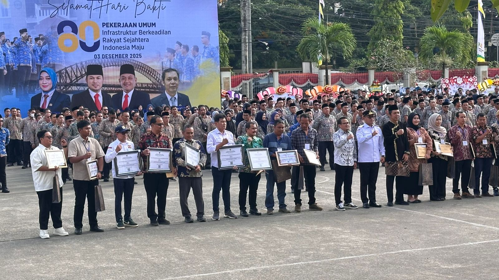 Kukar dan Bontang Terbaik di Kaltim Wagub Pimpin Hari Bakti PU