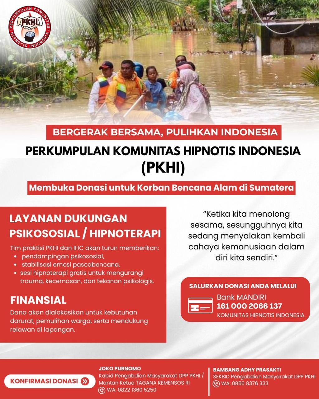 Terobosan! BNSP Kerahkan 200 Hipnoterapis Atasi Trauma Bencana di Pengungsian Sumatra